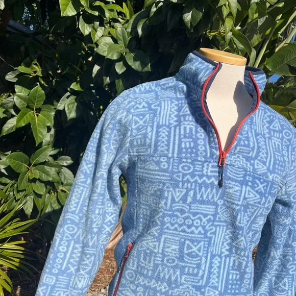 Chubbies quarter zip Aztec Print size Small fleece - Picture 9 of 9